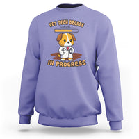 Vet Tech Degree in Progress Funny Veterinary Student Sweatshirt - Wonder Print Shop
