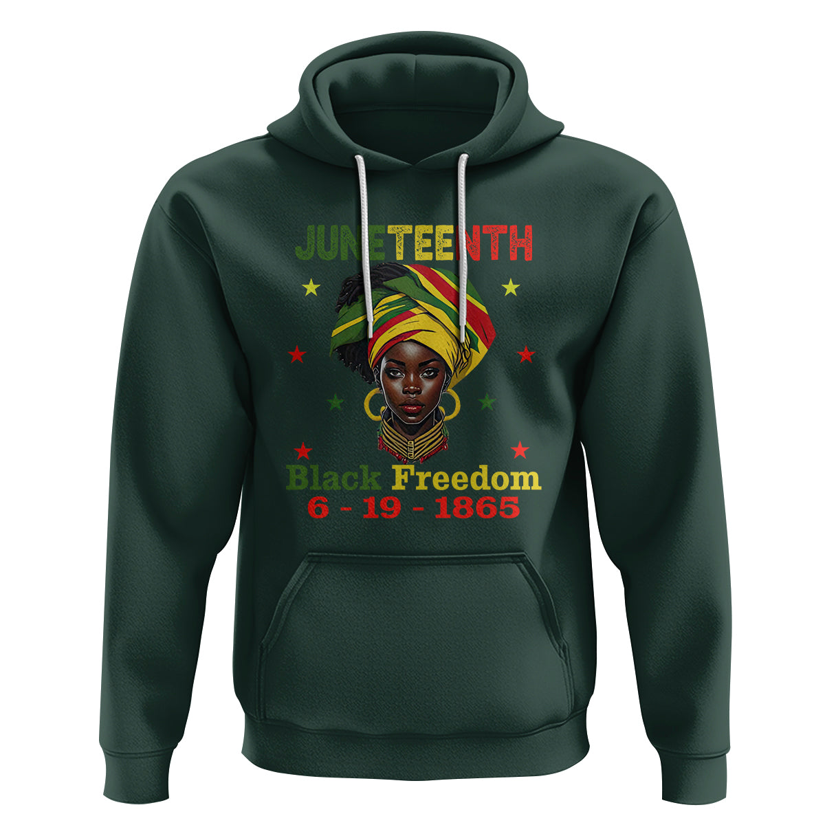 BHM Hoodie For African Women Juneteenth 1865 Celebrating - Wonder Print Shop