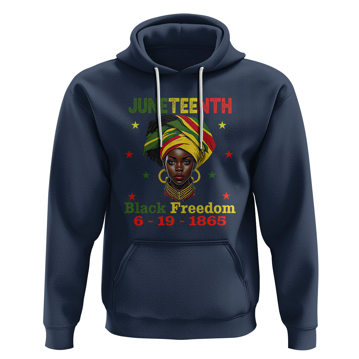 BHM Hoodie For African Women Juneteenth 1865 Celebrating - Wonder Print Shop