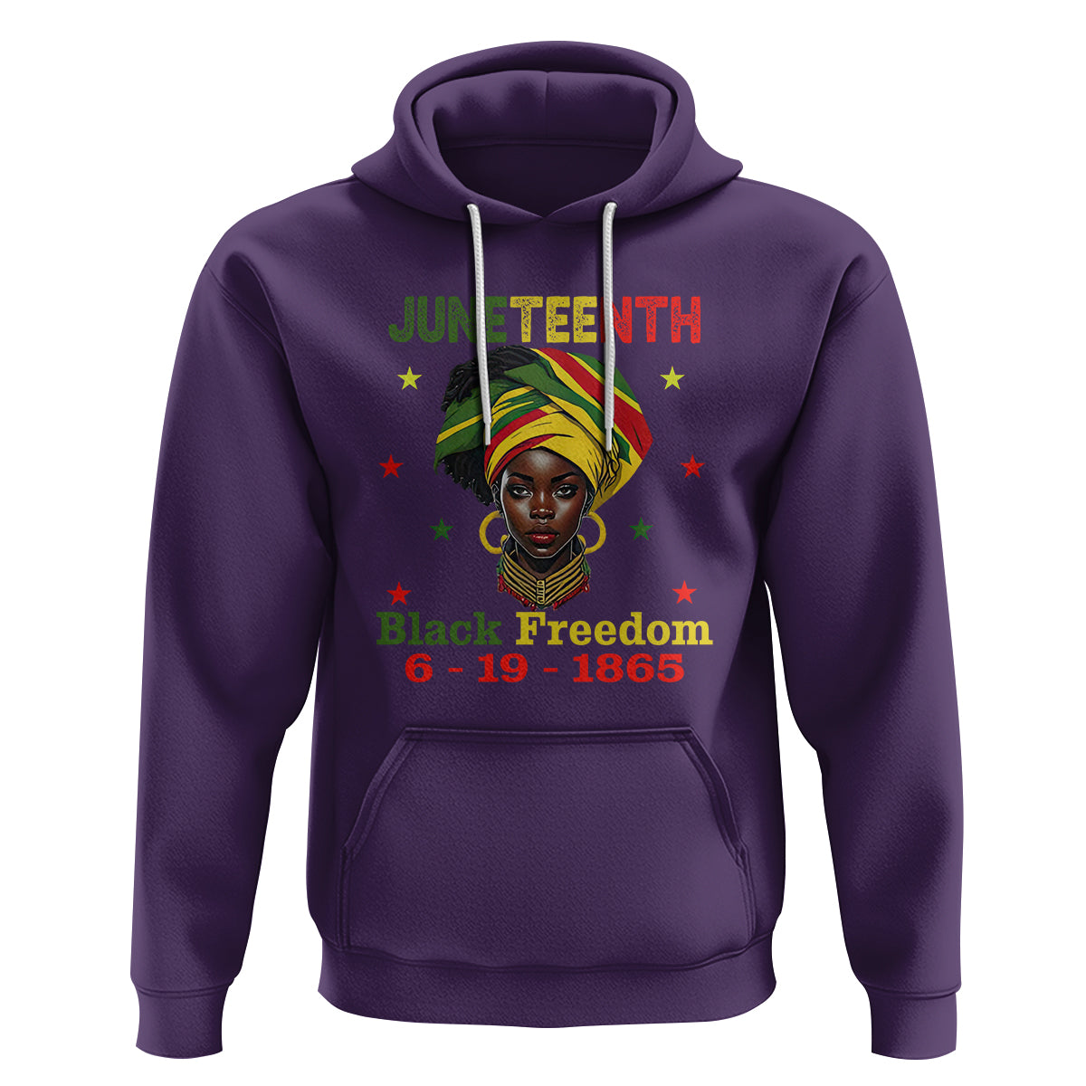 BHM Hoodie For African Women Juneteenth 1865 Celebrating - Wonder Print Shop