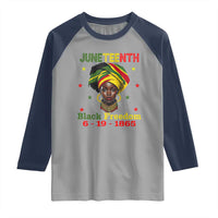 Juneteenth Black Freedom Raglan Shirt Since 1865 For African Women Black Pride