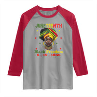 Juneteenth Black Freedom Raglan Shirt Since 1865 For African Women Black Pride