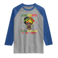Juneteenth Black Freedom Raglan Shirt Since 1865 For African Women Black Pride