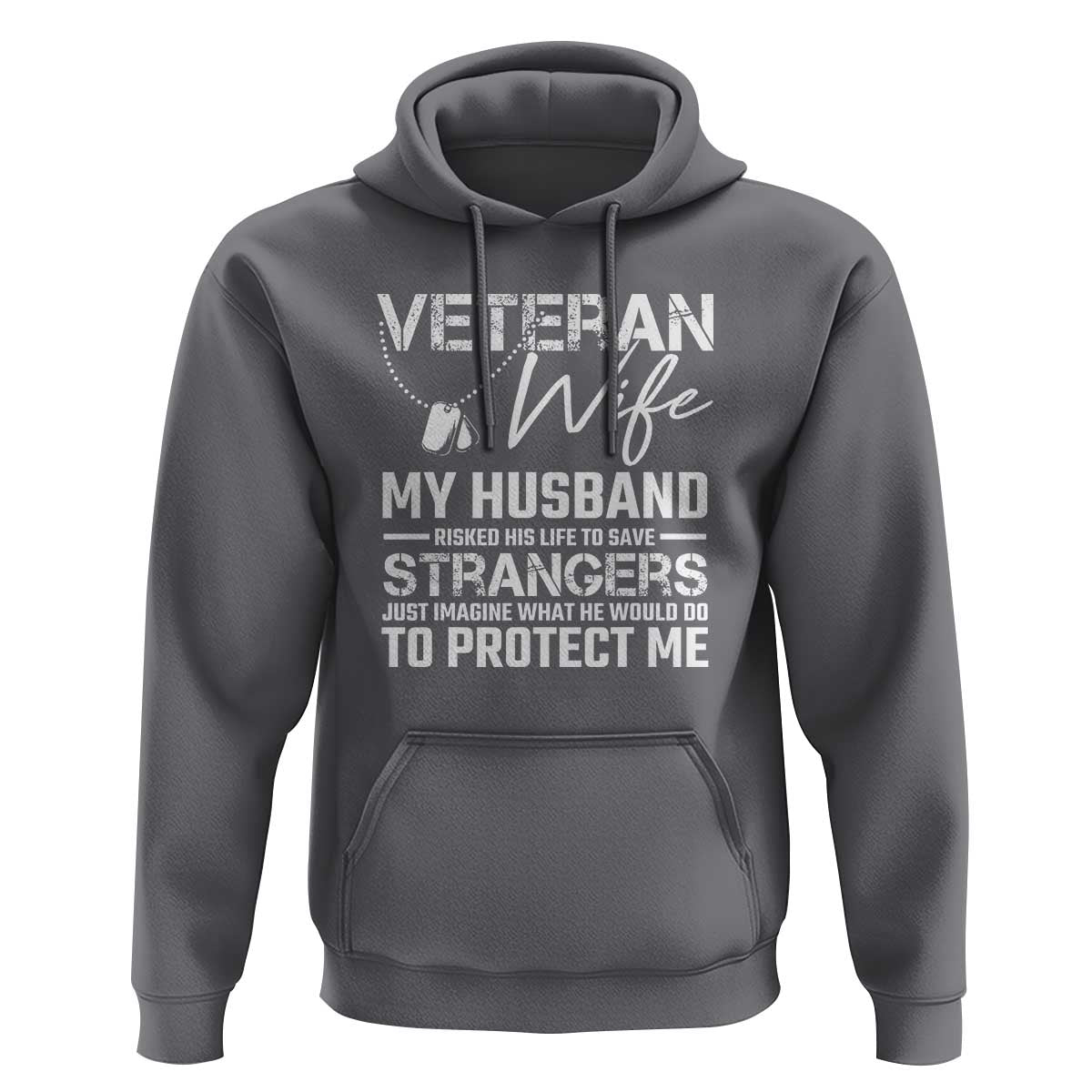 Veteran Wife Hoodie Cool Military Gift for Army Husband - Soldier Saying