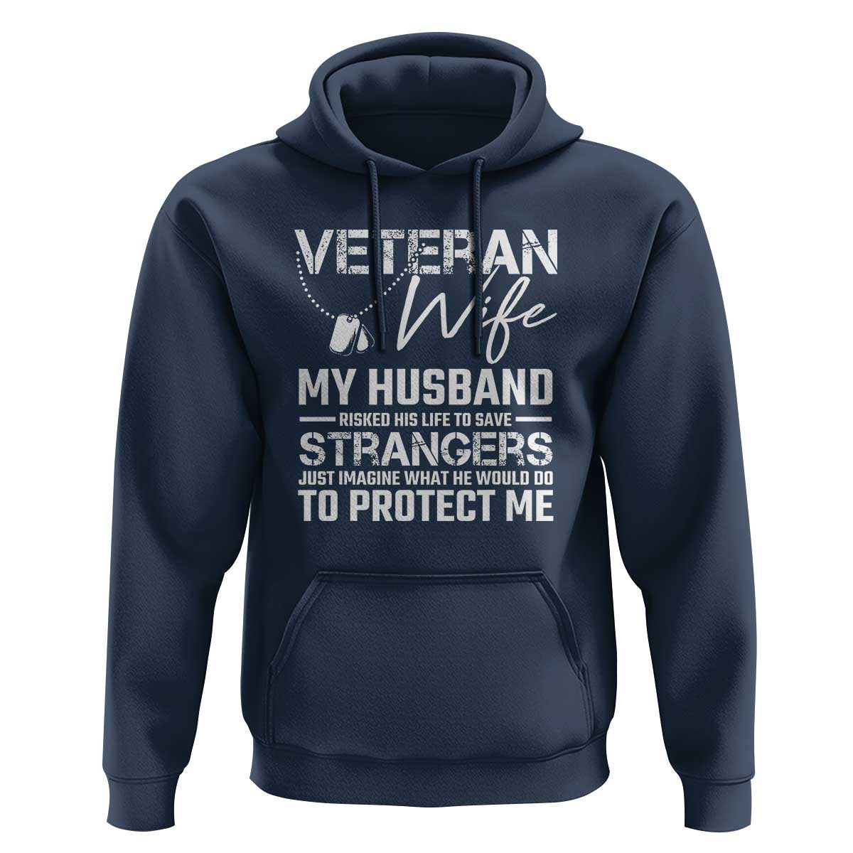 Veteran Wife Hoodie Cool Military Gift for Army Husband - Soldier Saying