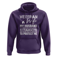 Veteran Wife Hoodie Cool Military Gift for Army Husband - Soldier Saying