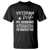 Veteran Wife T Shirt Cool Military Gift for Army Husband - Soldier Saying - Wonder Print Shop
