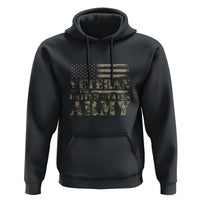 Veteran Hoodie Proud U.S. Army Soldier, USA Flag & Camouflage Design