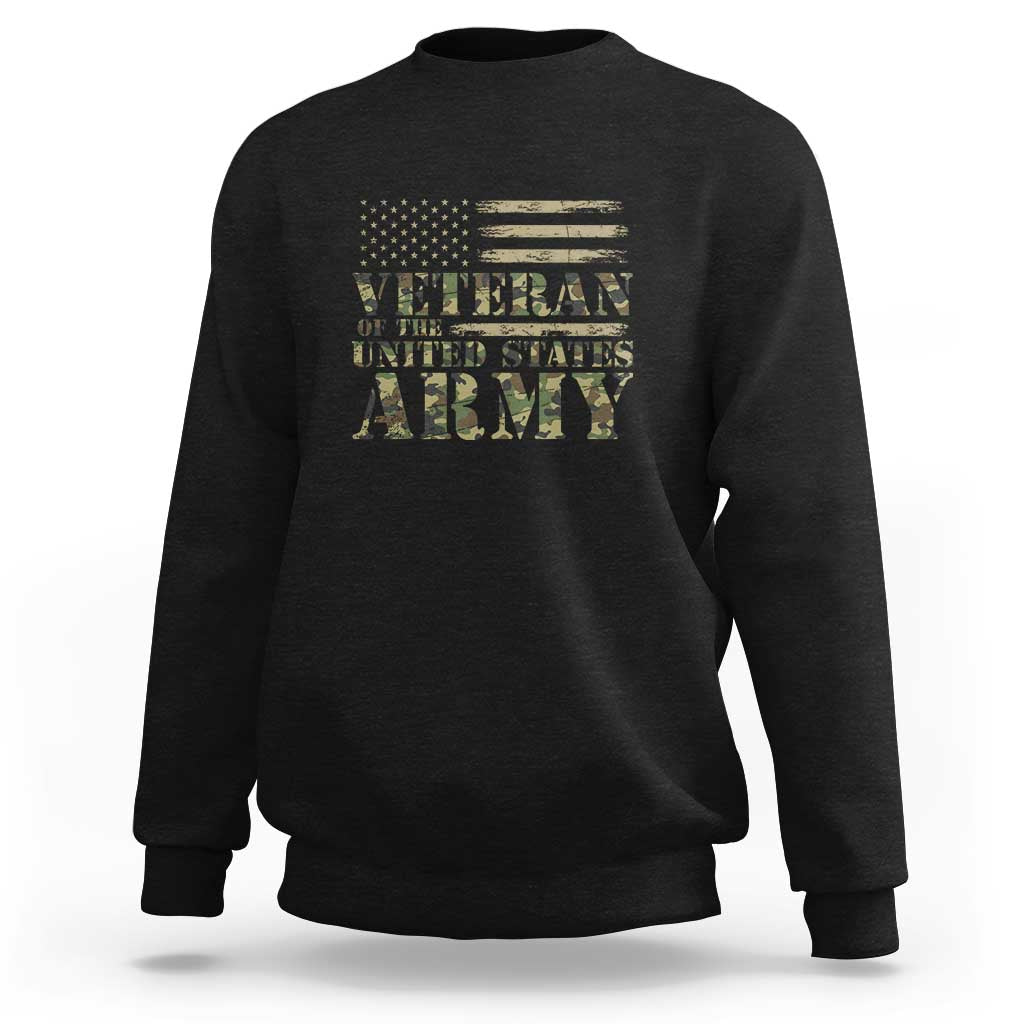 Veteran Sweatshirt Proud U.S. Army Soldier, USA Flag & Camouflage Design - Wonder Print Shop