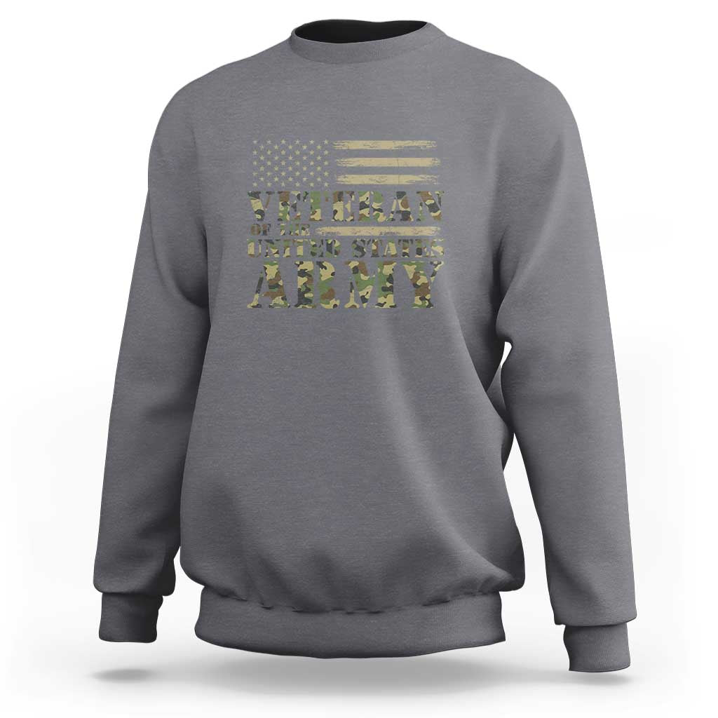 Veteran Sweatshirt Proud U.S. Army Soldier, USA Flag & Camouflage Design - Wonder Print Shop