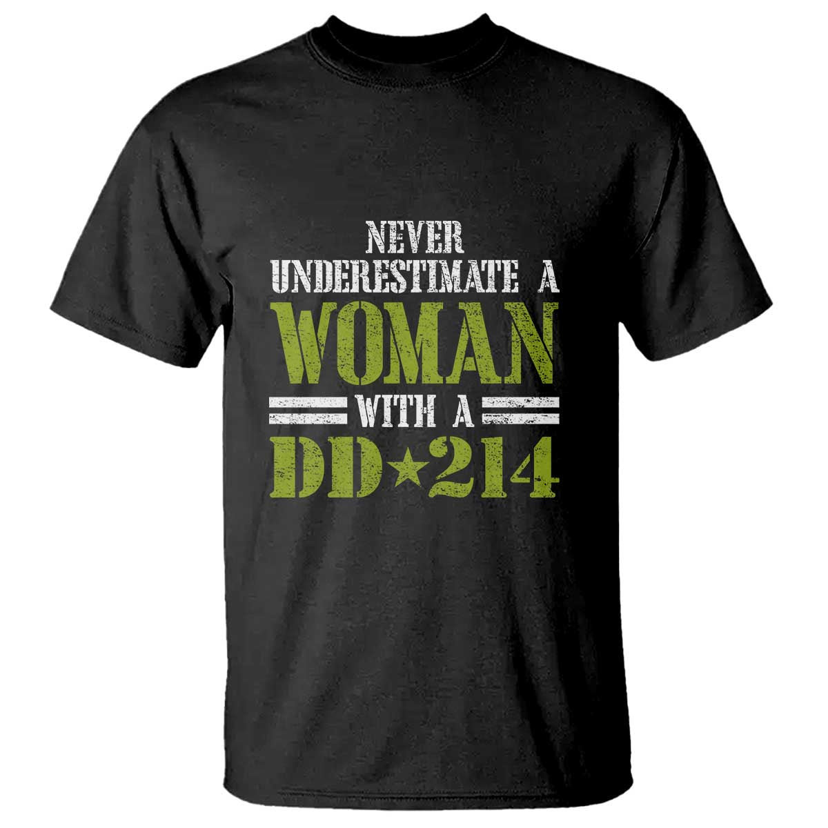 Female Veteran T Shirt Women with DD-214, Veterans Day Gift - Wonder Print Shop
