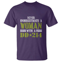 Female Veteran T Shirt Women with DD-214, Veterans Day Gift - Wonder Print Shop