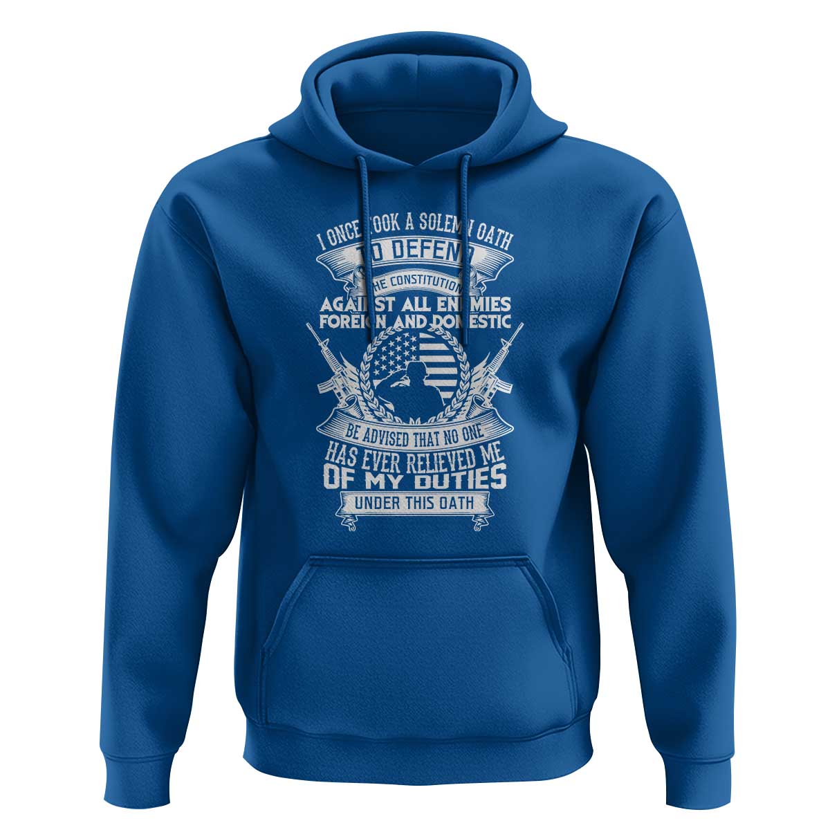 Army Veteran Hoodie American Oath, Defend the Constitution, Patriotic Gift