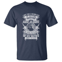 Army Veteran T Shirt American Oath, Defend the Constitution, Patriotic Gift - Wonder Print Shop