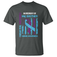 Suicide Awareness T Shirt - Teal & Purple Ribbon for Brother - Support Flag Design - Wonder Print Shop