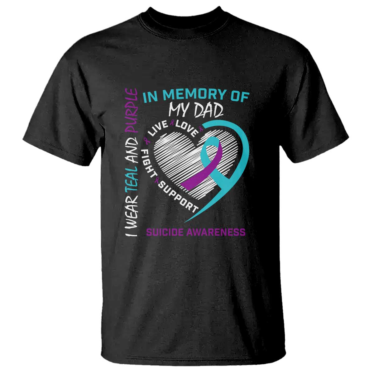 In Memory of My Son T Shirt Suicide Awareness & Prevention - Loss of Child Tribute - Wonder Print Shop