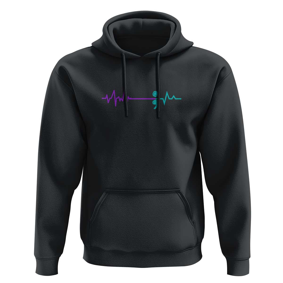 Suicide Prevention Awareness Hoodie Semicolon Stay Strong Design