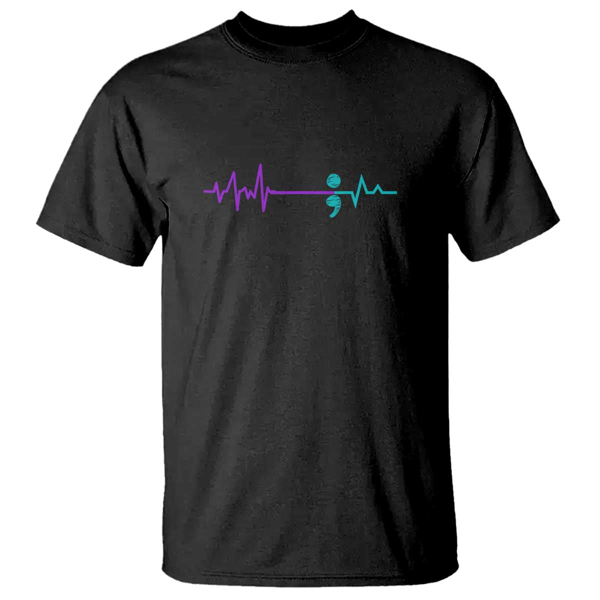 Suicide Prevention Awareness T Shirt Semicolon Stay Strong Design - Wonder Print Shop