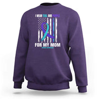 Suicide Awareness Sweatshirt I Wear Teal & Purple for Someone I Miss  Flag Design - Wonder Print Shop