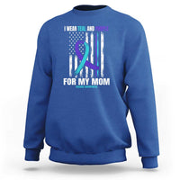 Suicide Awareness Sweatshirt I Wear Teal & Purple for Someone I Miss  Flag Design - Wonder Print Shop