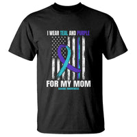 Suicide Awareness T Shirt I Wear Teal & Purple for Someone I Miss  Flag Design - Wonder Print Shop