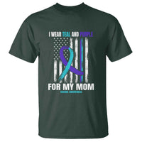 Suicide Awareness T Shirt I Wear Teal & Purple for Someone I Miss  Flag Design - Wonder Print Shop