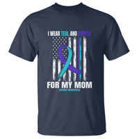 Suicide Awareness T Shirt I Wear Teal & Purple for Someone I Miss  Flag Design - Wonder Print Shop