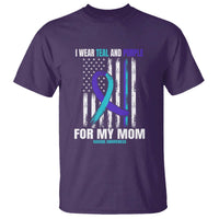 Suicide Awareness T Shirt I Wear Teal & Purple for Someone I Miss  Flag Design - Wonder Print Shop