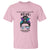 Mental Health Support T Shirt Suicide Prevention Awareness - Messy Bun Design - Wonder Print Shop