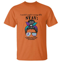 Mental Health Support T Shirt Suicide Prevention Awareness - Messy Bun Design - Wonder Print Shop
