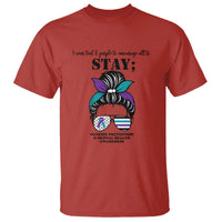 Mental Health Support T Shirt Suicide Prevention Awareness - Messy Bun Design - Wonder Print Shop