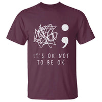 Suicide Prevention Awareness T Shirt It's Ok to Not Be Ok  You Matter Message - Wonder Print Shop