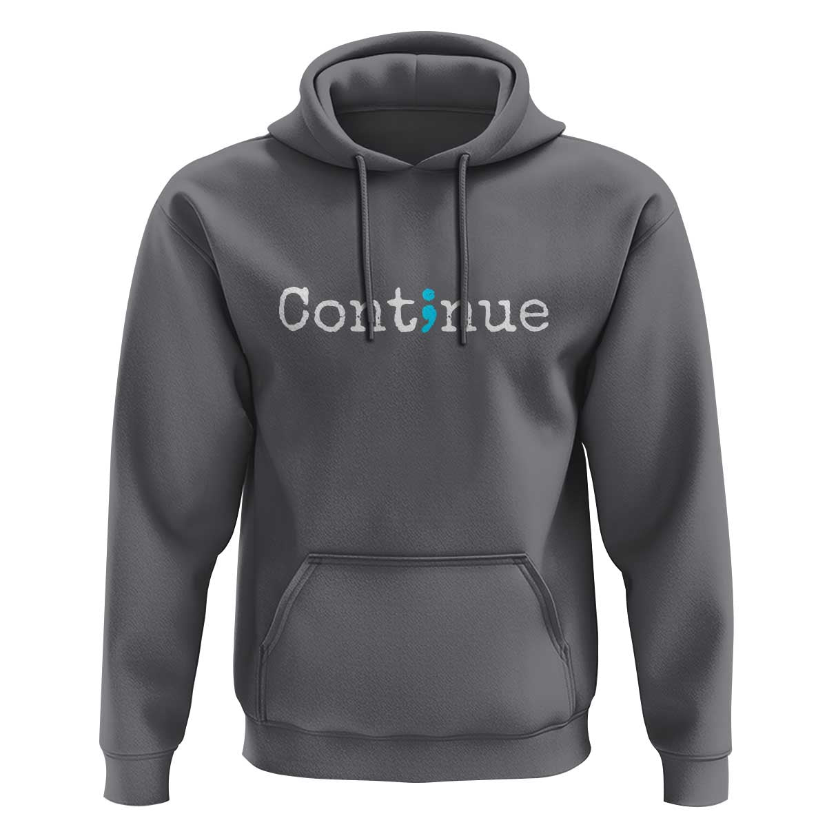 Mental Health & Suicide Prevention Hoodie Semicolon Awareness Design