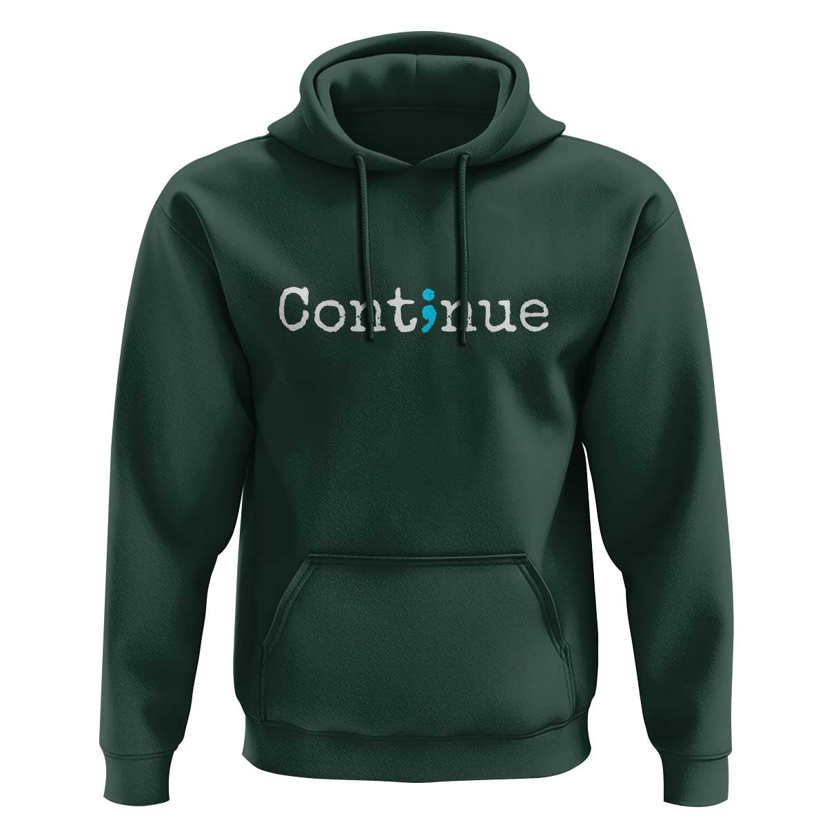 Mental Health & Suicide Prevention Hoodie Semicolon Awareness Design