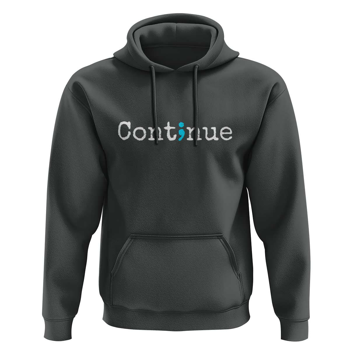 Mental Health & Suicide Prevention Hoodie Semicolon Awareness Design