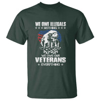 We Owe Illegals Nothing, Veterans Everything T Shirt Perfect Gift for Veterans, Grandpa, Dad - Memorial Day & Veterans Day - Wonder Print Shop