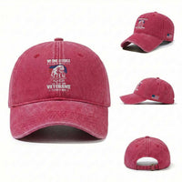 We Owe Illegals Nothing, Veterans Everything Washed Cotton Baseball Cap Perfect Gift for Veterans, Grandpa, Dad - Memorial Day & Veterans Day