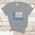 Stop Human Trafficking T Shirt with Blue Ribbon - Wonder Print Shop