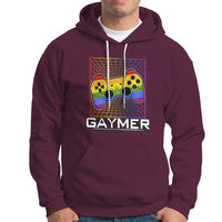 GAYMER Hoodie LGBT Pride Gay Gamer Rainbow Controller - Wonder Print Shop