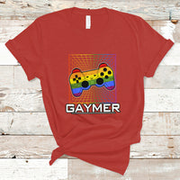 GAYMER T Shirt LGBT Pride Gay Gamer Rainbow Controller - Wonder Print Shop