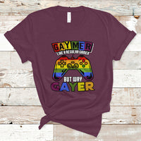 GAYMER T Shirt Like a Regular Gamer But Way Gayer Game Player - Wonder Print Shop