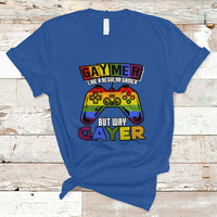GAYMER T Shirt Like a Regular Gamer But Way Gayer Game Player - Wonder Print Shop