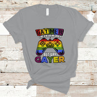 GAYMER T Shirt Like a Regular Gamer But Way Gayer Game Player - Wonder Print Shop