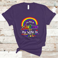 Funny Lesbian T Shirt I'm Not A Lesbian But My Wife Is - Wonder Print Shop