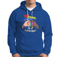 Pride Month Hoodie Love is A Human Right - Wonder Print Shop