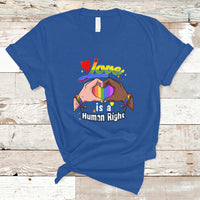 Pride Month T Shirt Love is A Human Right - Wonder Print Shop