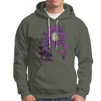 Epilepsy Awareness Day Hoodie Sunflower Survivor Fighter - Wonder Print Shop