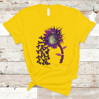 Epilepsy Awareness Day T Shirt Sunflower Survivor Fighter - Wonder Print Shop