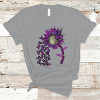 Epilepsy Awareness Day T Shirt Sunflower Survivor Fighter - Wonder Print Shop