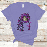 Epilepsy Awareness Day T Shirt Sunflower Survivor Fighter - Wonder Print Shop